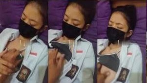 habis pulang kerja kasir indimaret di ajak atasan nya wikwik di kosan